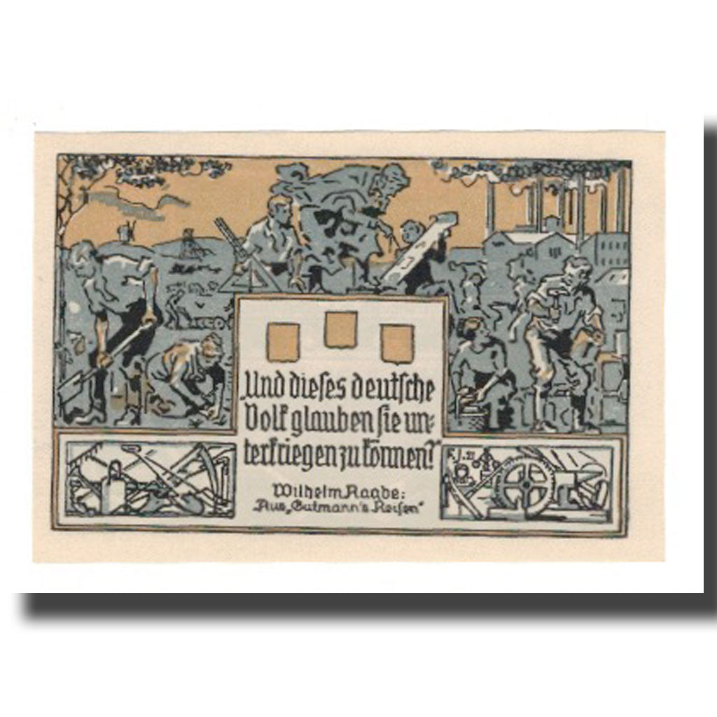 Geldschein, Deutschland, Eschershausen Stadt, 2 Mark, personnage 1, 1922