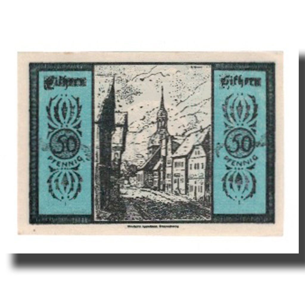 Banconote, Germania, Gifhorn Stadt, 50 Pfennig, rue 1, 1921, 1921-06-01, SPL-