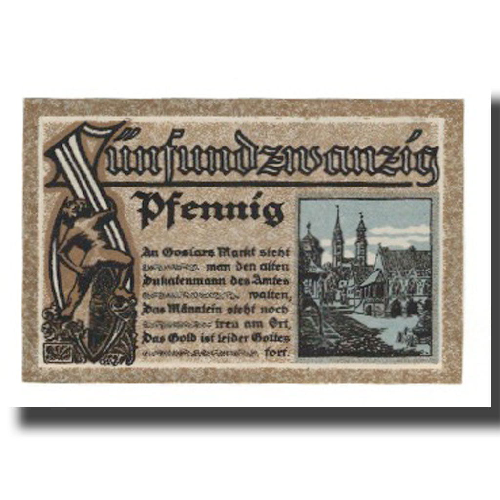 Banconote, Germania, Goslar Stadt, 25 Pfennig, village, 1920, 1920-06-01, SPL-