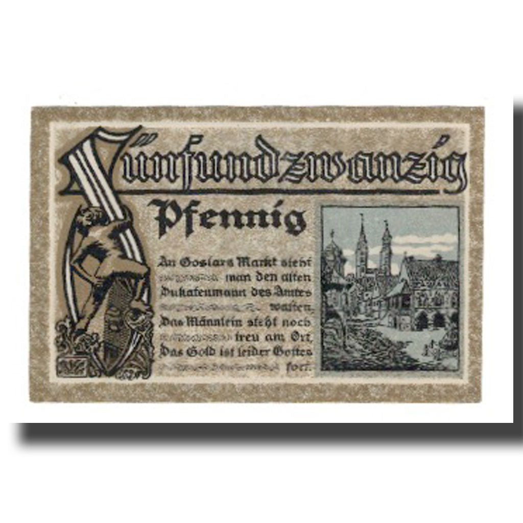 Geldschein, Deutschland, Goslar Stadt, 25 Pfennig, village 1, 1920, 1920-06-01