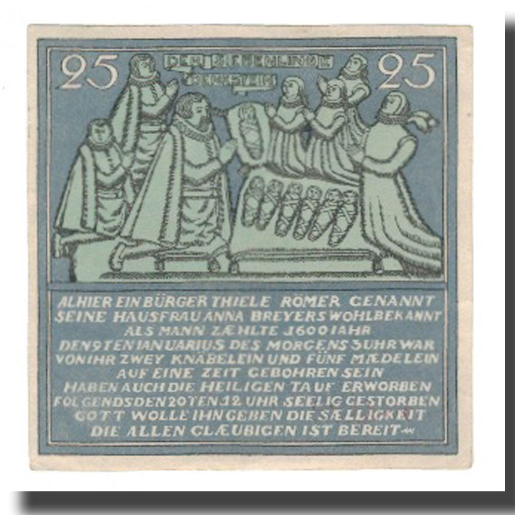 Biljet, Duitsland, Hameln Stadt, 25 Pfennig, personnage, 1921, 1921-06-01, SUP