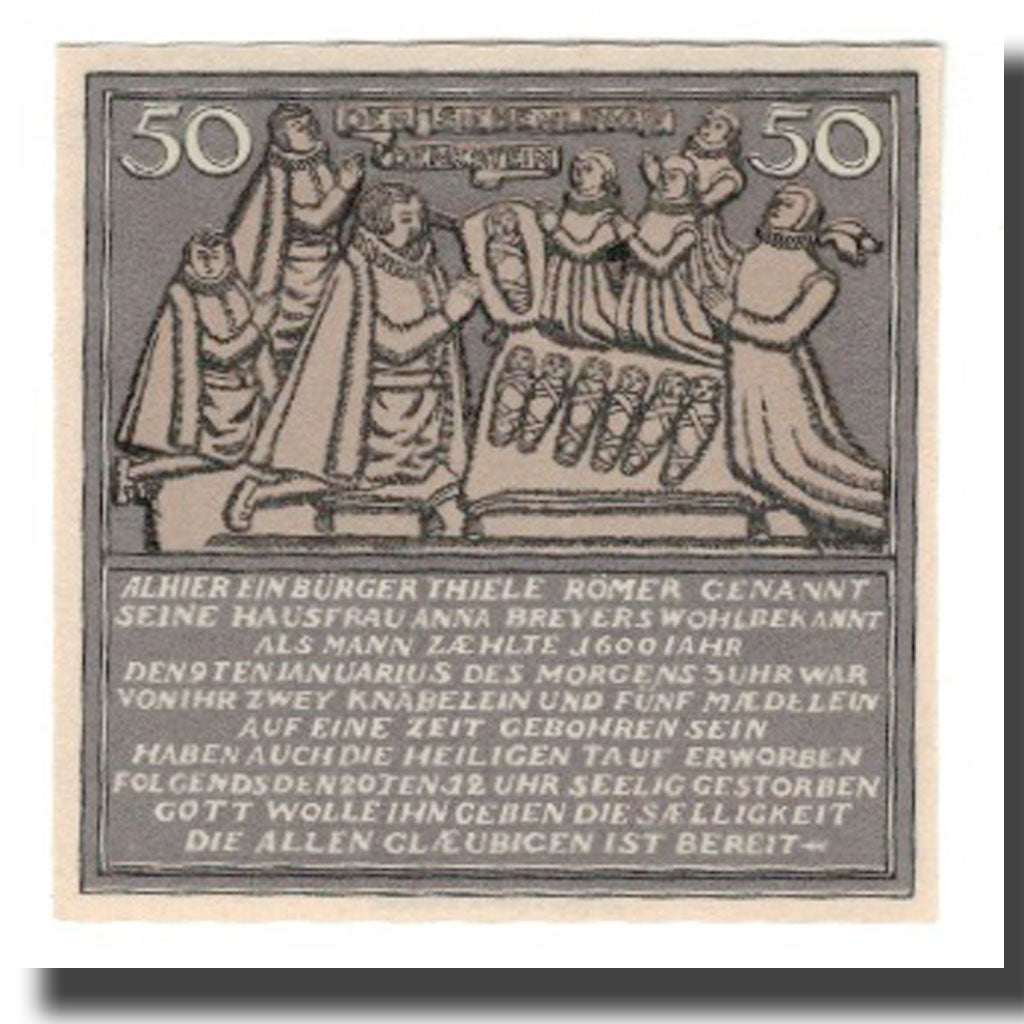 Banknote, Germany, Hameln Stadt, 50 Pfennig, personnage 1, 1921, 1921-06-01