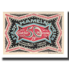 Banconote, Germania, Hameln Stadt, 50 Pfennig, personnage 2, 1921, 1921-09-01