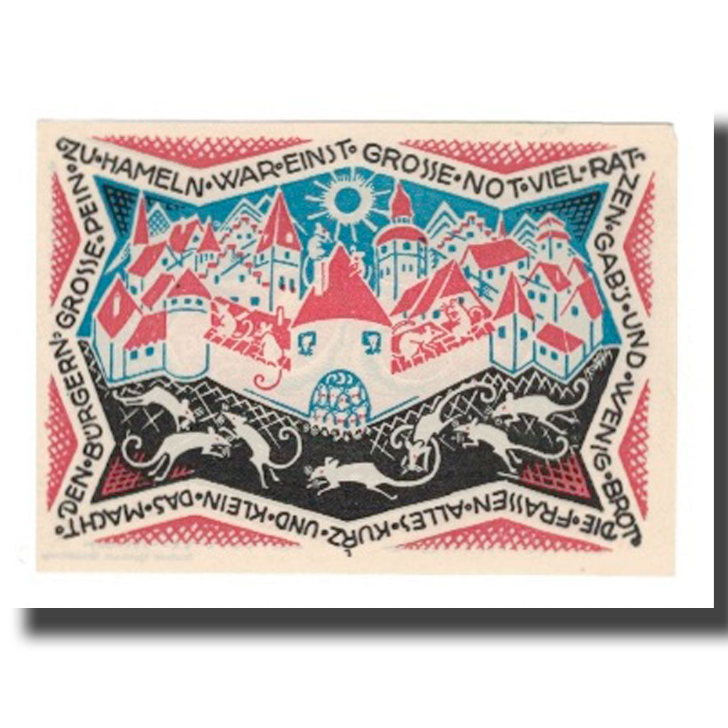 Geldschein, Deutschland, Hameln Stadt, 50 Pfennig, Rats, 1921, 1921-09-01, VZ