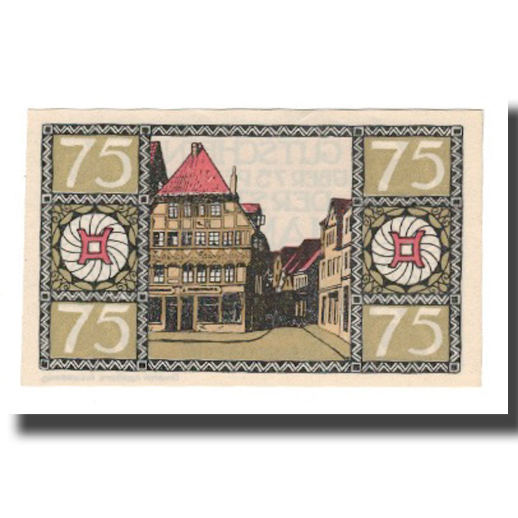 Banconote, Germania, Hameln Stadt, 75 Pfennig, rue, 1921, 1921-09-01, SPL-