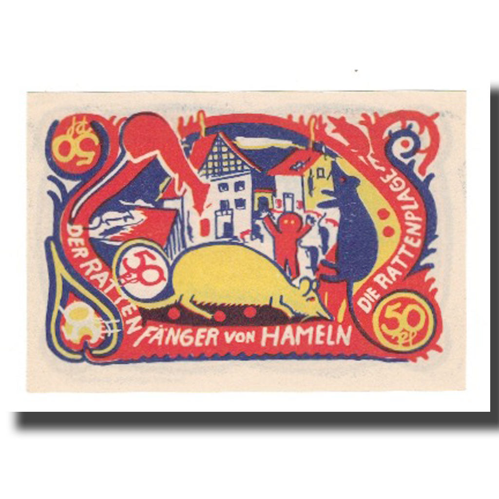Banconote, Germania, Hameln Stadt, 50 Pfennig, Rats, 1922, 1922-04-01, SPL-