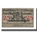 Banconote, Germania, Hameln Stadt, 25 Pfennig, personnage 4, 1918, 1918-07-01