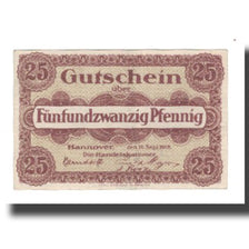 Banknote, Germany, Hannover Handelskammer, 25 Pfennig, Texte 4, 1919
