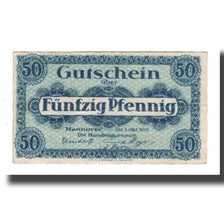 Banknote, Germany, Hannover Handelskammer, 50 Pfennig, Texte 6, 1919