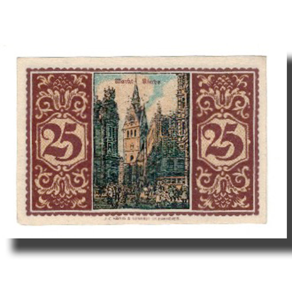 Banconote, Germania, Hannover Handelskammer, 25 Pfennig, Rue 4, 1921