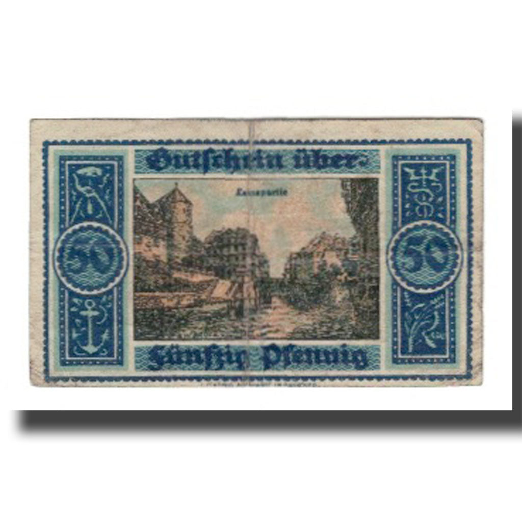 Banknote, Germany, Hannover Handelskammer, 50 Pfennig, Village 7, 1921
