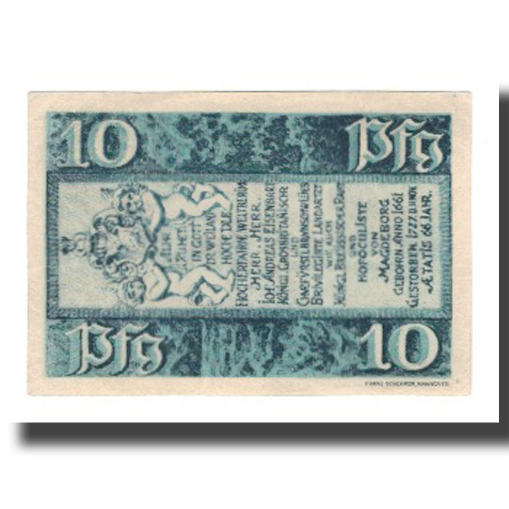Banconote, Germania, Hann. Münden Creditbank e.G.m.b.H., 10 Pfennig, Cherubins