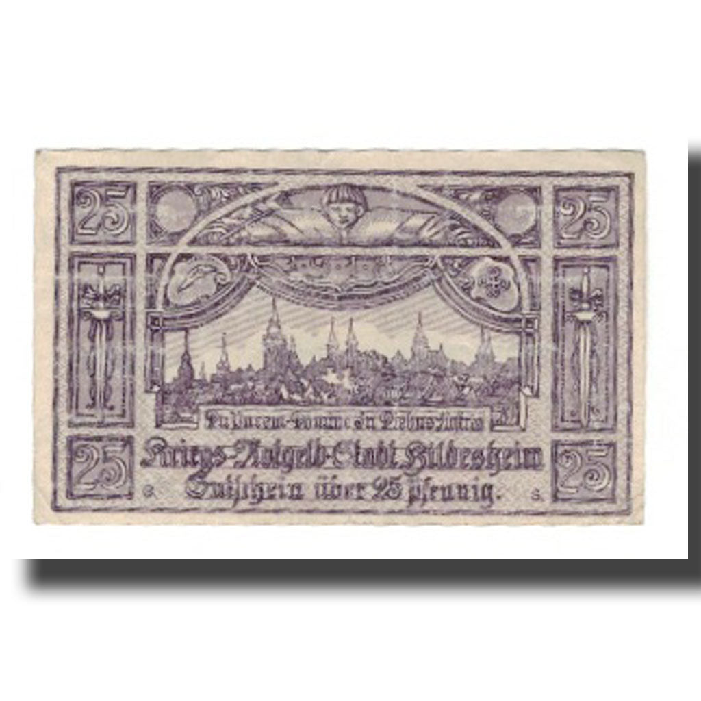 Banknote, Germany, Hildesheim Stadt, 25 Pfennig, paysage 1, 1919, 1919-02-01
