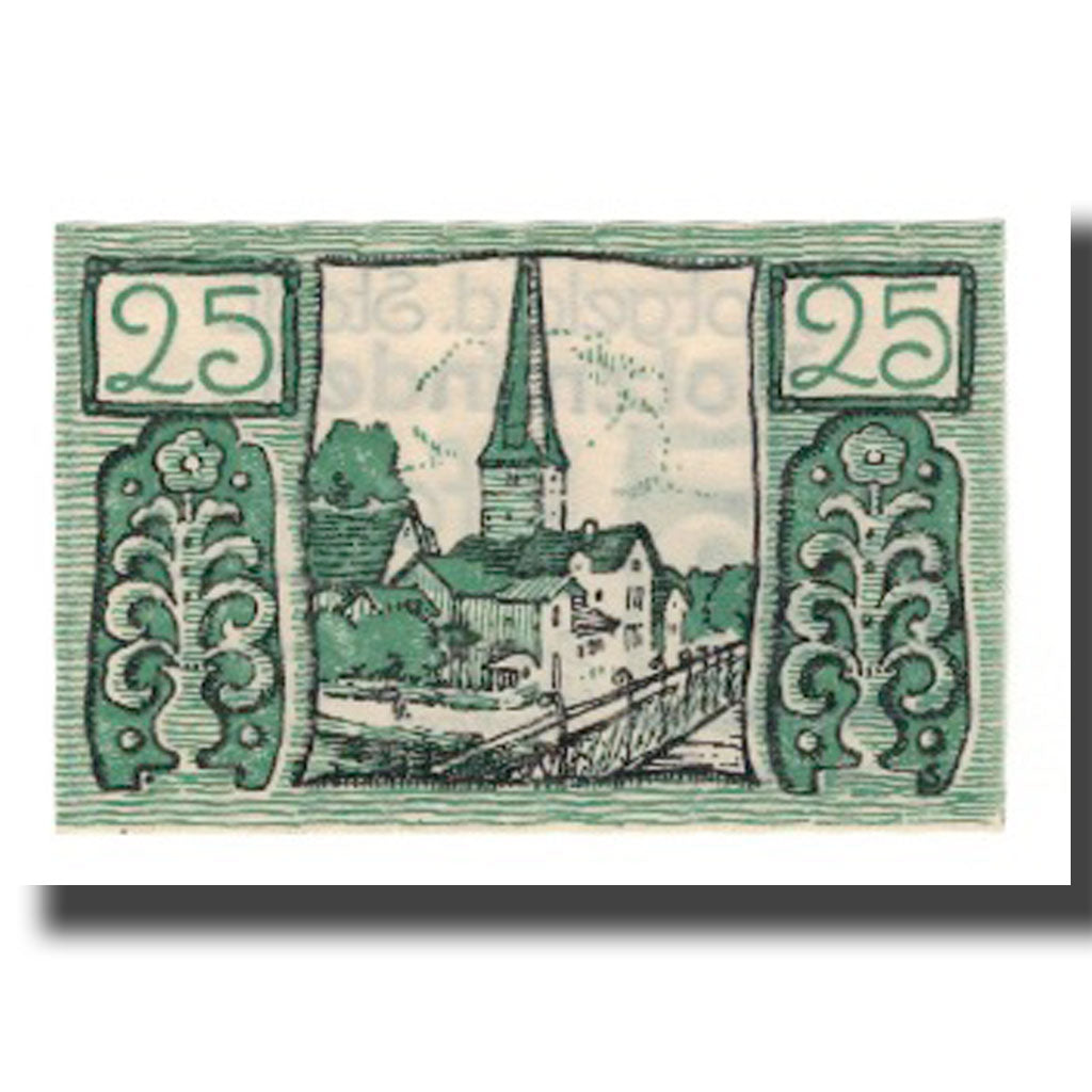 Banknote, Germany, Holzminden Stadt, 25 Pfennig, Eglise 1, 1922, 1922-05-01