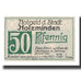 Banknote, Germany, Holzminden Stadt, 50 Pfennig, rue, 1922, 1922-05-01