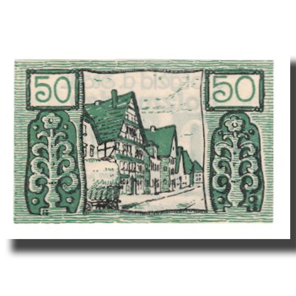 Banknote, Germany, Holzminden Stadt, 50 Pfennig, rue, 1922, 1922-05-01