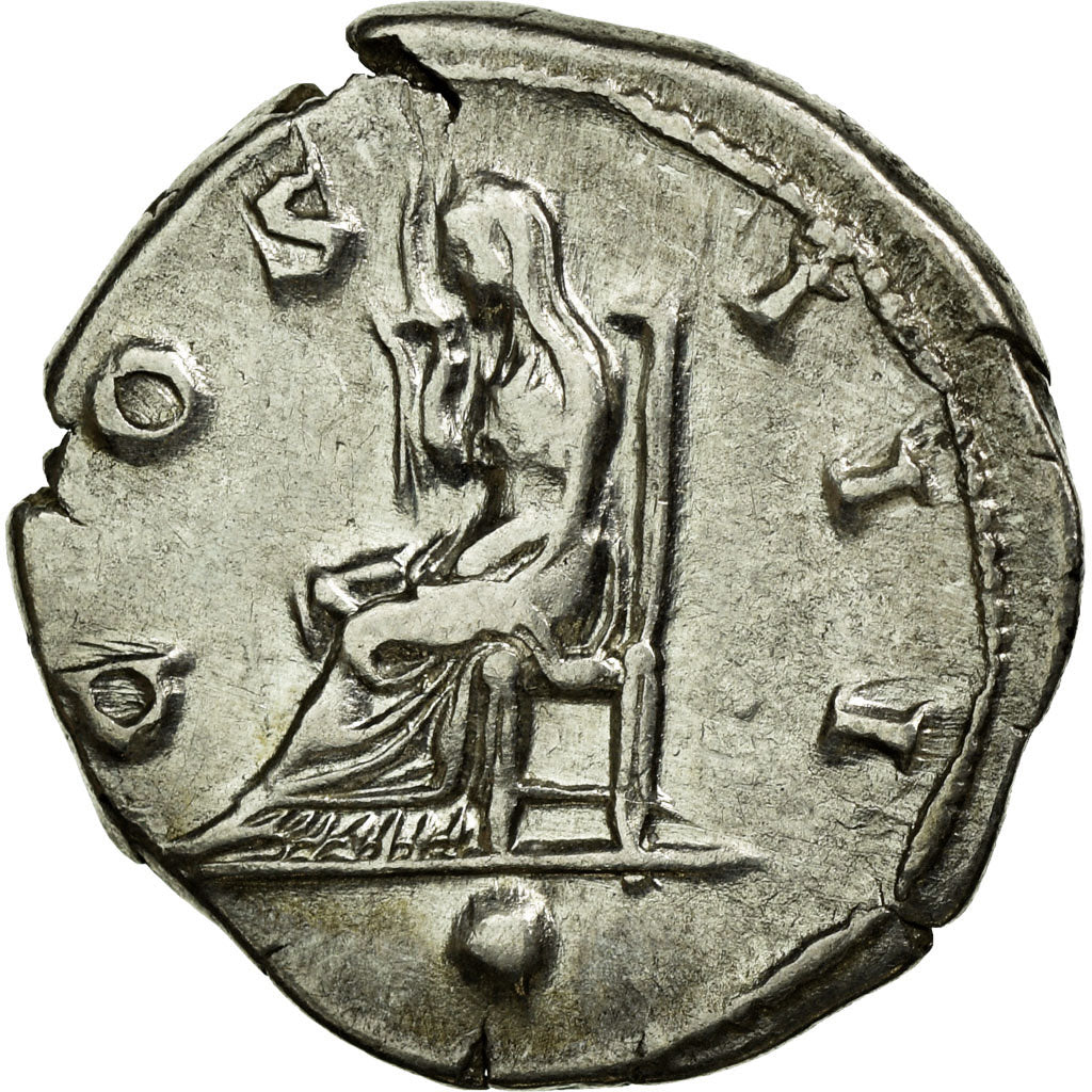 Moneta, Hadrian, Denarius, BB+, Argento, Cohen:394
