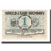 Banconote, Germania, Holzminden Stadt, 1 Mark, personnage, 1922, 1922-05-01