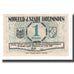 Banknote, Germany, Holzminden Stadt, 1 Mark, personnage 2, 1922, 1922-05-01