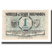 Banknote, Germany, Holzminden Stadt, 1 Mark, personnage 3, 1922, 1922-05-01