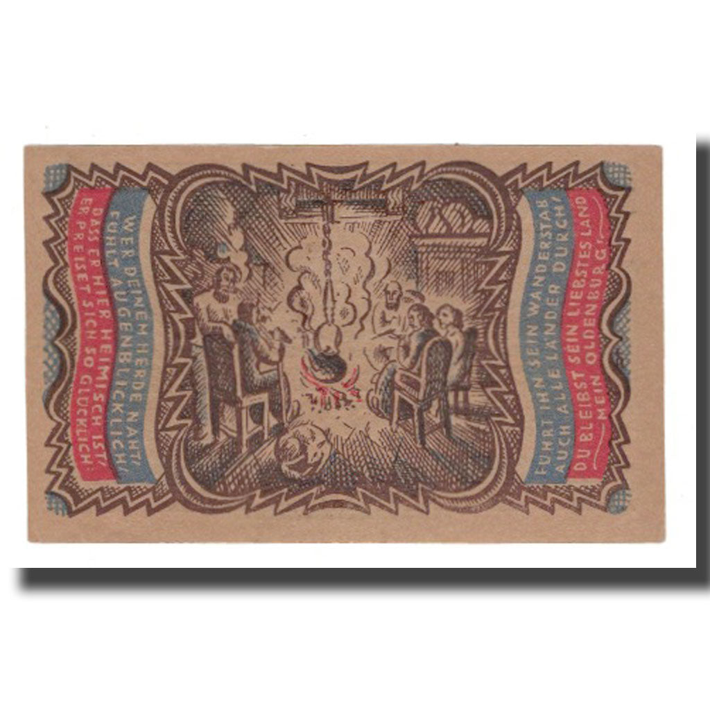 Banknote, Germany, Oldenburg i.O. Handelskammer, 50 Pfennig, personnage, 1921