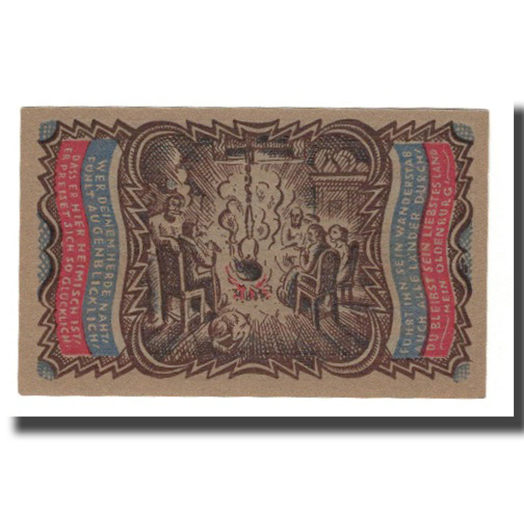 Banconote, Germania, Oldenburg i.O. Handelskammer, 50 Pfennig, personnage 2