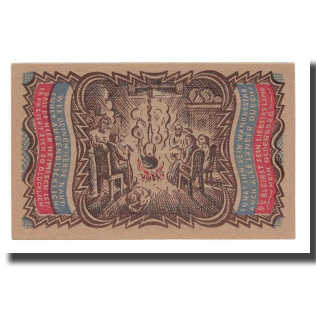 Banconote, Germania, Oldenburg i.O. Handelskammer, 50 Pfennig, personnage 3