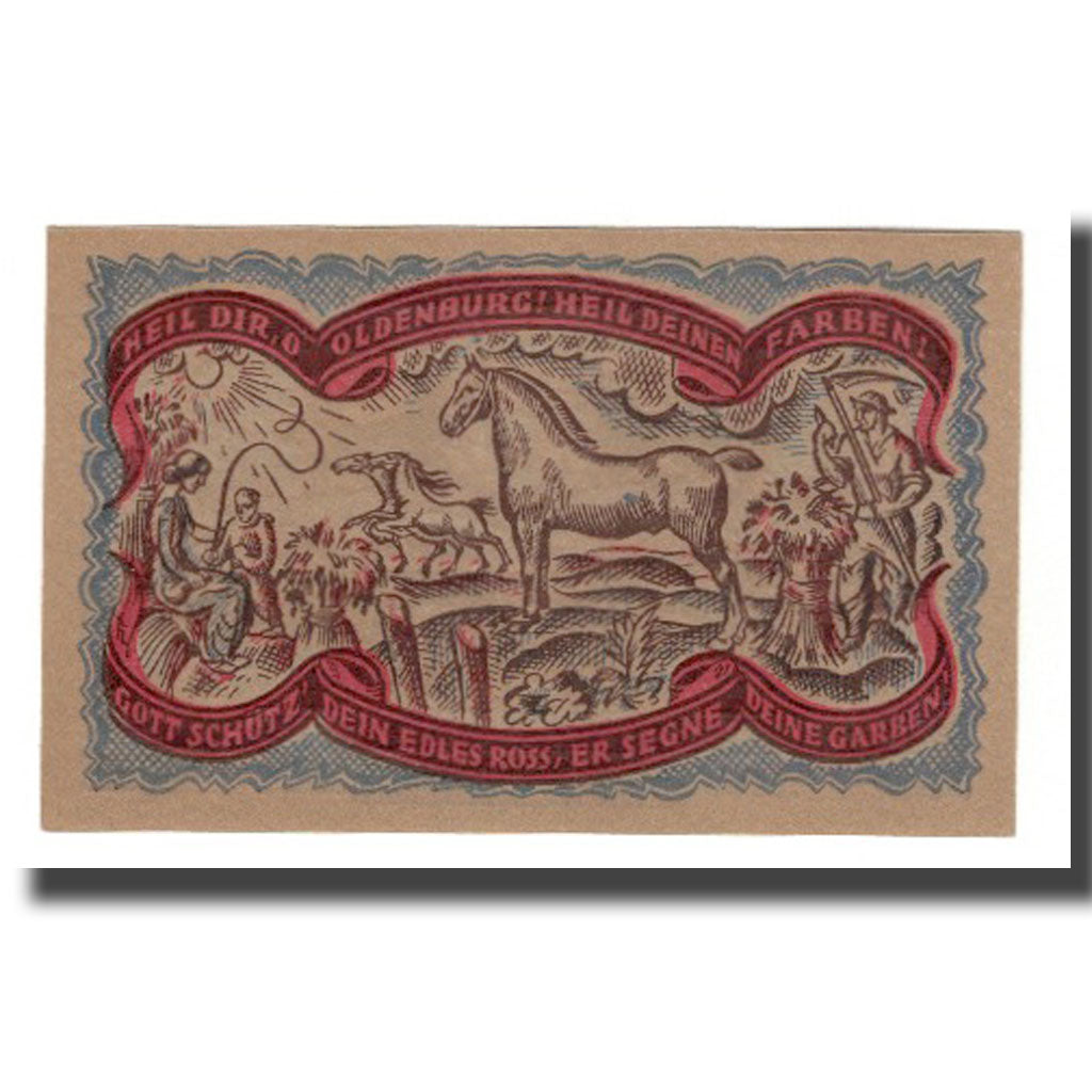 Banconote, Germania, Oldenburg i.O. Handelskammer, 50 Pfennig, Cheval 1, 1921