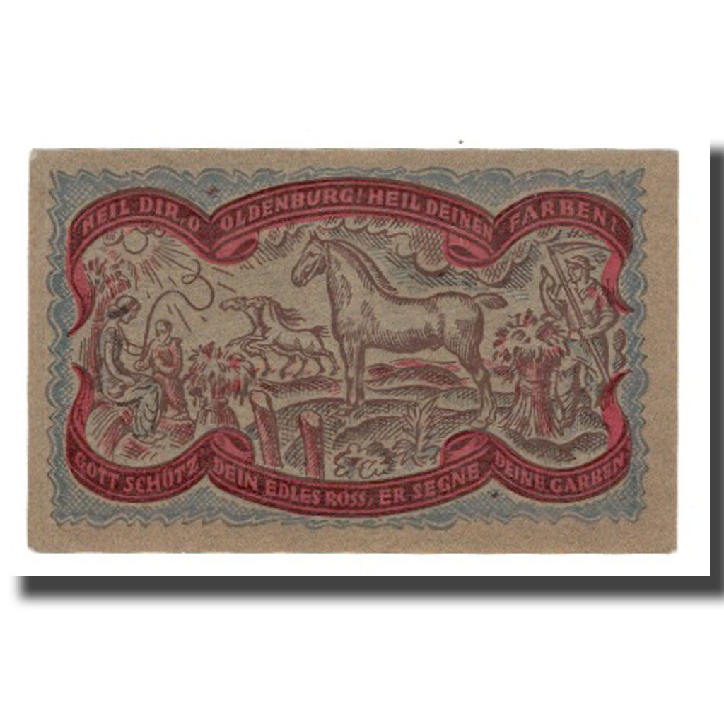 Banconote, Germania, Oldenburg i.O. Handelskammer, 50 Pfennig, Cheval 2, 1921