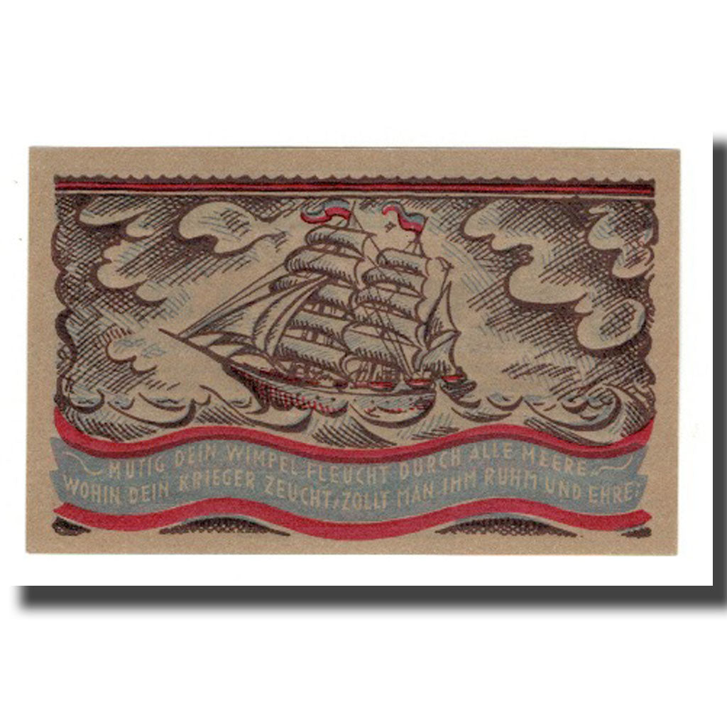 Banconote, Germania, Oldenburg i.O. Handelskammer, 50 Pfennig, Navire 1, 1921