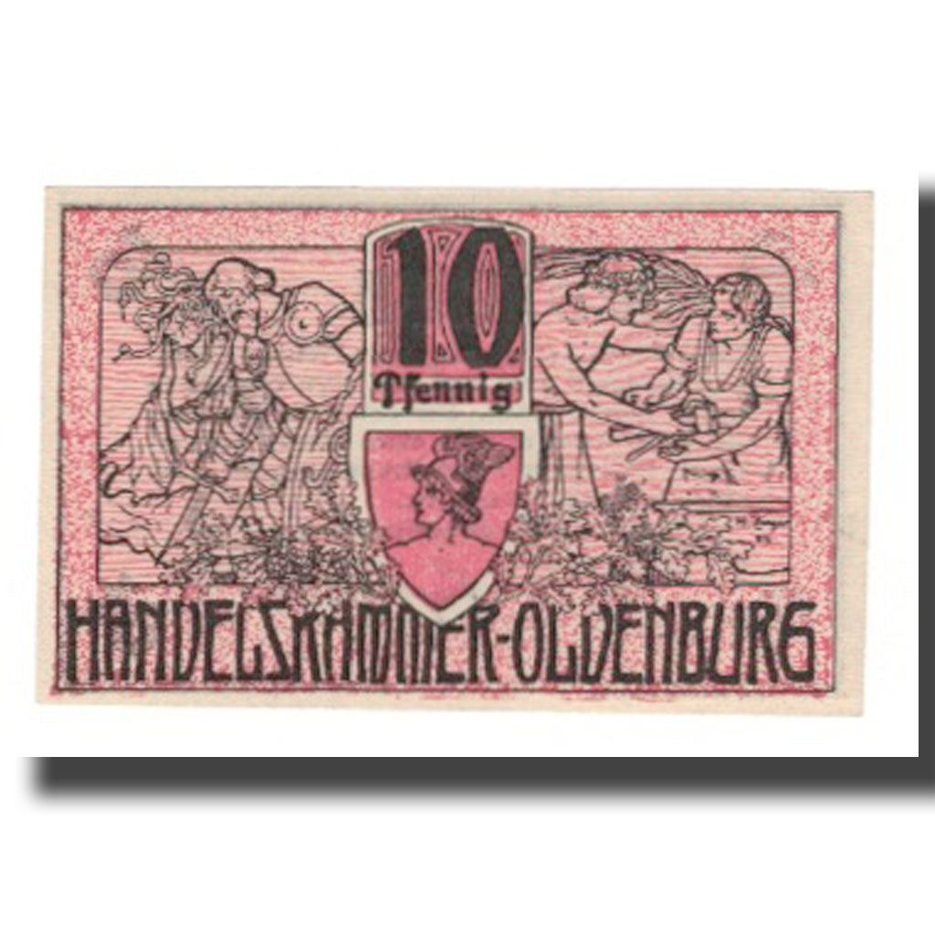 Banknote, Germany, Oldenburg Handelskammer, 10 Pfennig, Texte, 1918, 1918-12-01