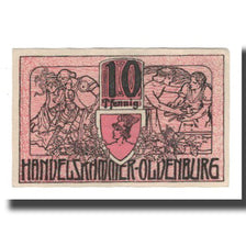 Banknote, Germany, Oldenburg Handelskammer, 10 Pfennig, Texte 2, 1918