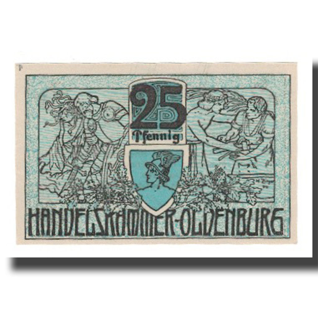 Banknote, Germany, Oldenburg Handelskammer, 25 Pfennig, Texte, 1918, 1918-12-01