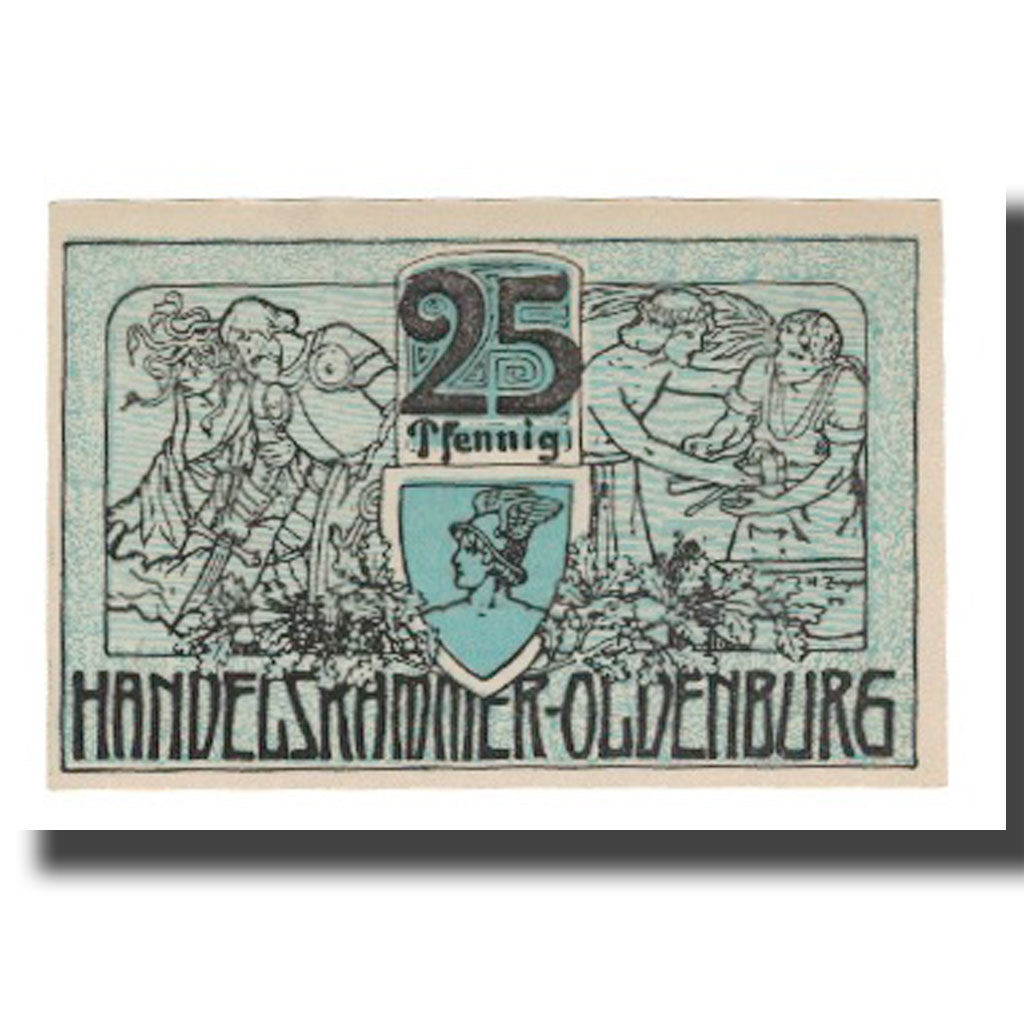 Banknote, Germany, Oldenburg Handelskammer, 25 Pfennig, texte 1, 1918