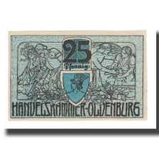 Banknote, Germany, Oldenburg Handelskammer, 25 Pfennig, Texte 2, 1918