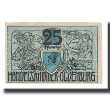 Banknote, Germany, Oldenburg Handelskammer, 25 Pfennig, Texte  5, 1918