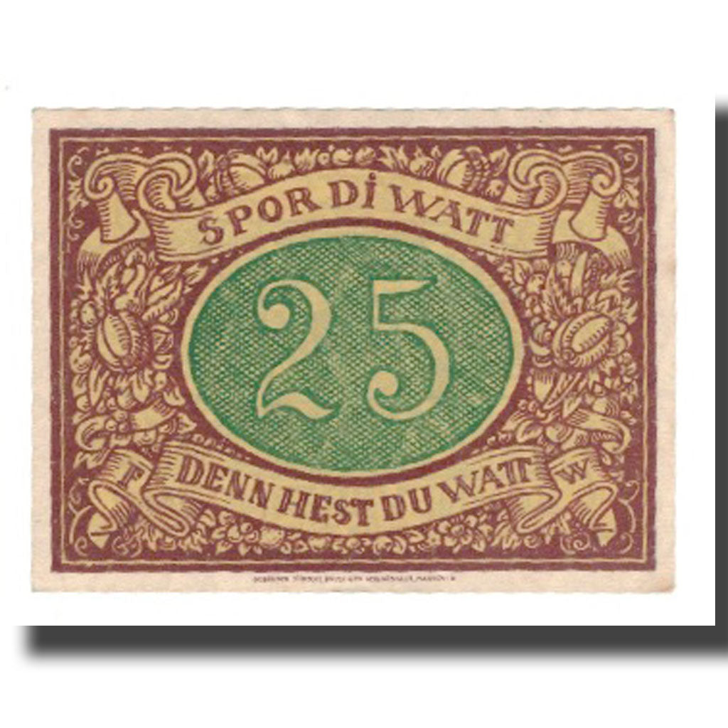 Banconote, Germania, Schneverdingen Sparkasse, 25 Pfennig, valeur faciale, 1922