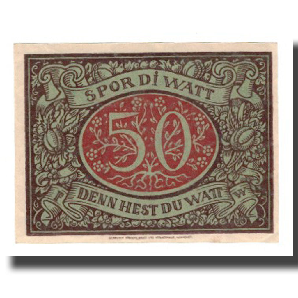 Banconote, Germania, Schneverdingen Sparkasse, 50 Pfennig, valeur faciale 2