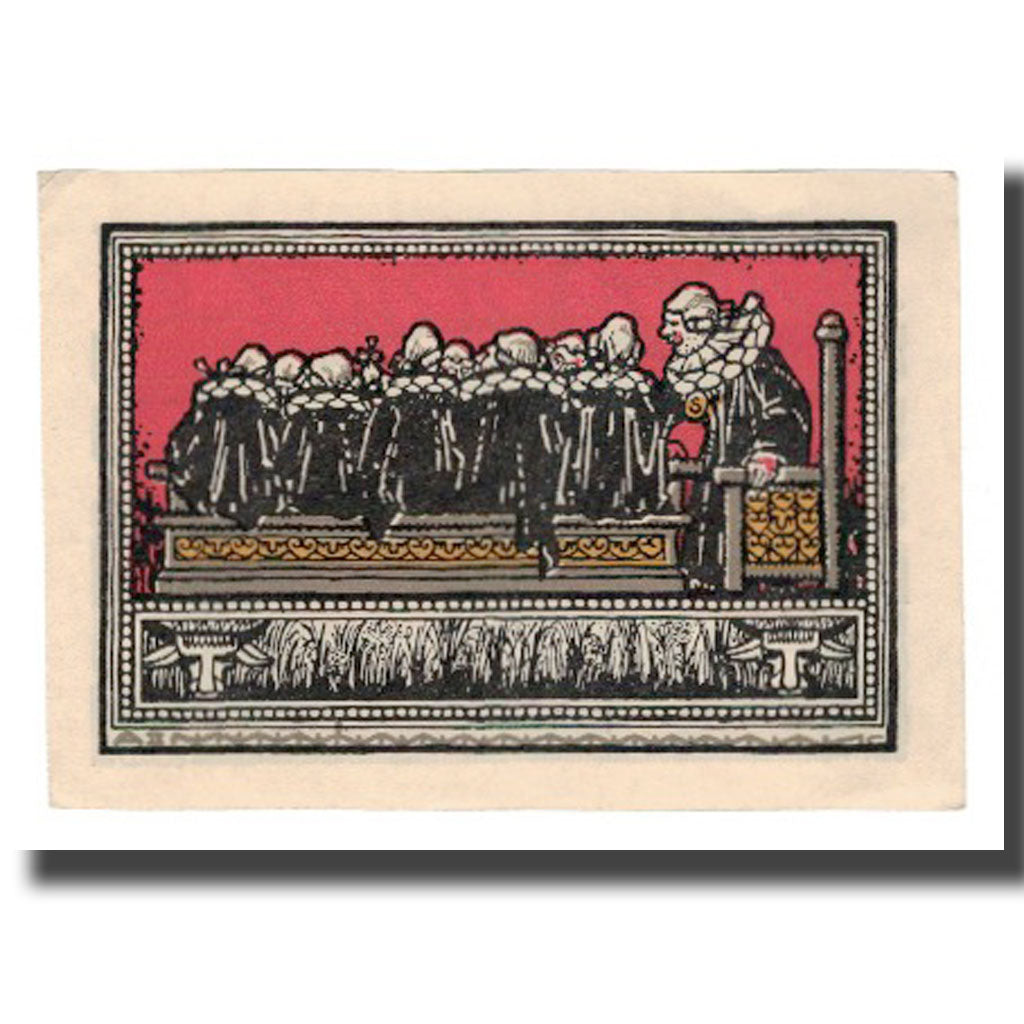 Banconote, Germania, Schöppenstedt Stadt, 50 Pfennig, personnage, 1921