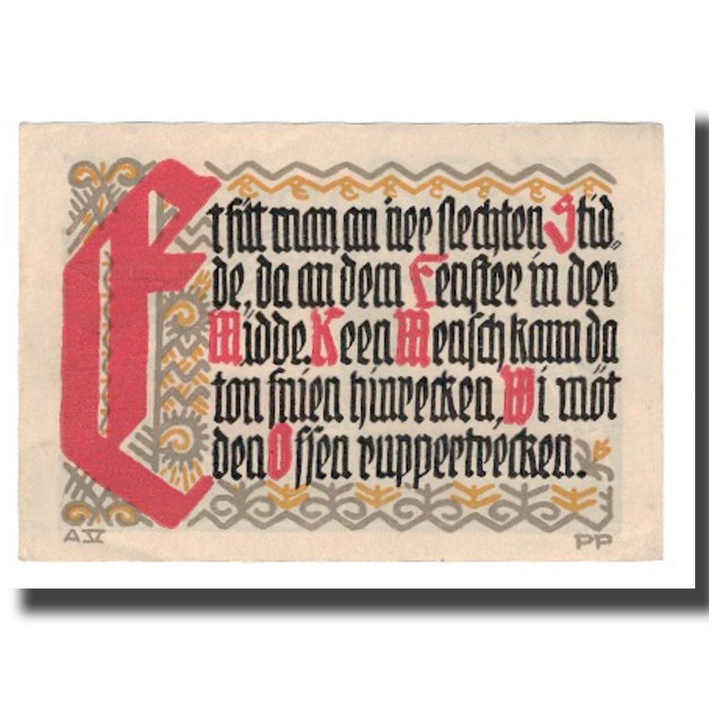 Banknote, Germany, Schöppenstedt Stadt, 50 Pfennig, Texte, 1921, 1921-12-31