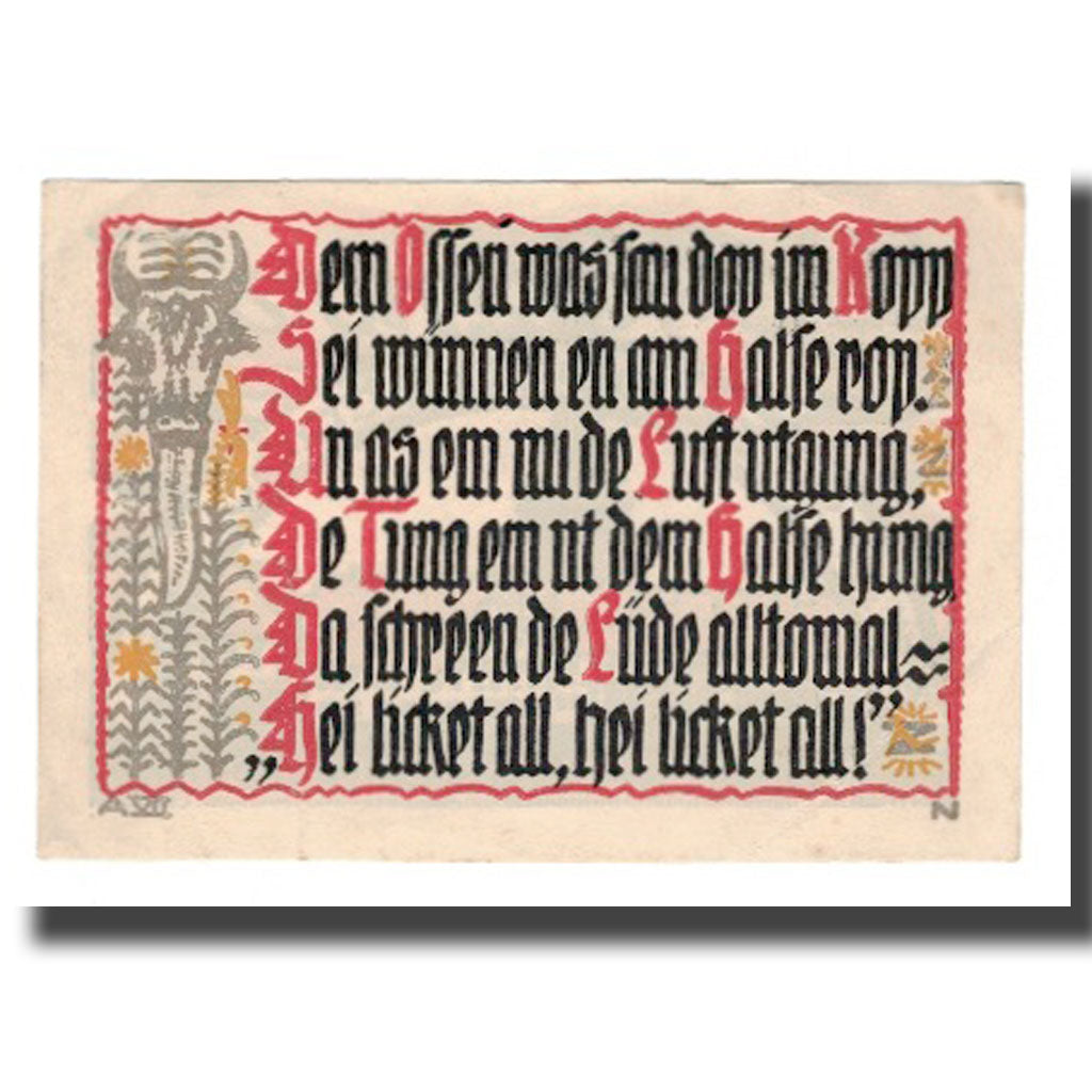 Banconote, Germania, Schöppenstedt Stadt, 50 Pfennig, Texte 3, 1921
