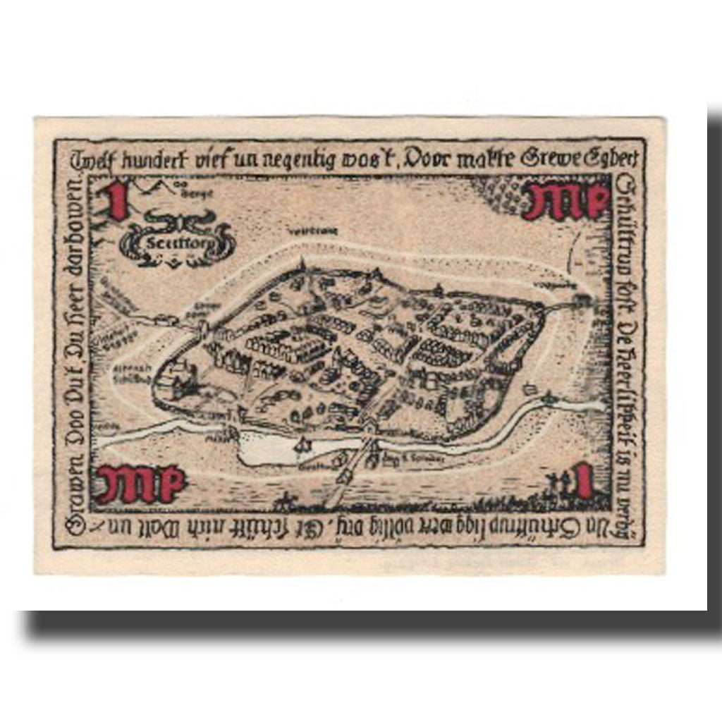 Banconote, Germania, Schüttorf Stadt, 1 Mark, carte, 1921, 1921-11-01, SPL-