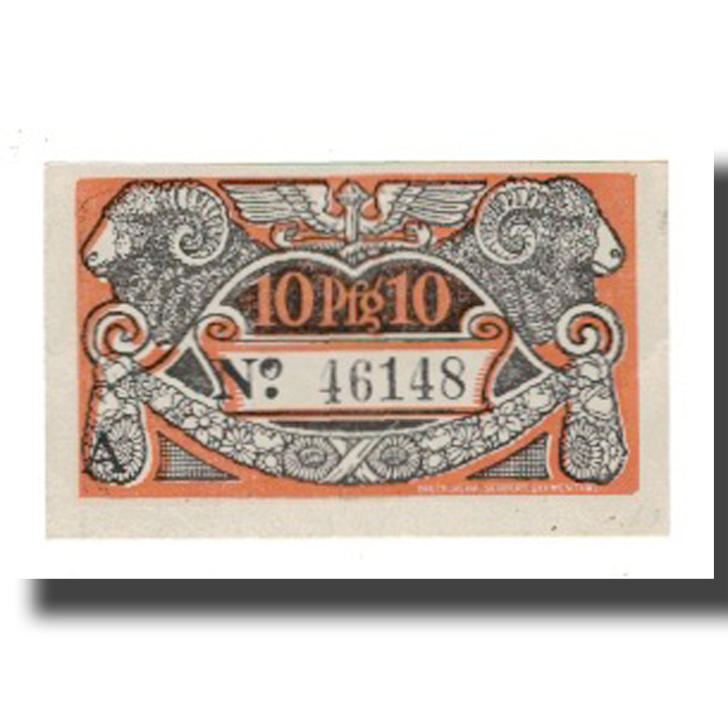 Banconote, Germania, Blumenthal Gemeinde, 10 Pfennig, valeur faciale 1, 1920