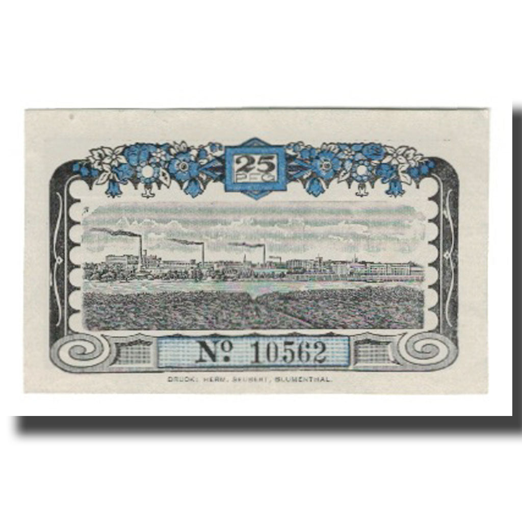 Banknote, Germany, Blumenthal Gemeinde, 25 Pfennig, paysage 3, 1920, 1920-08-23