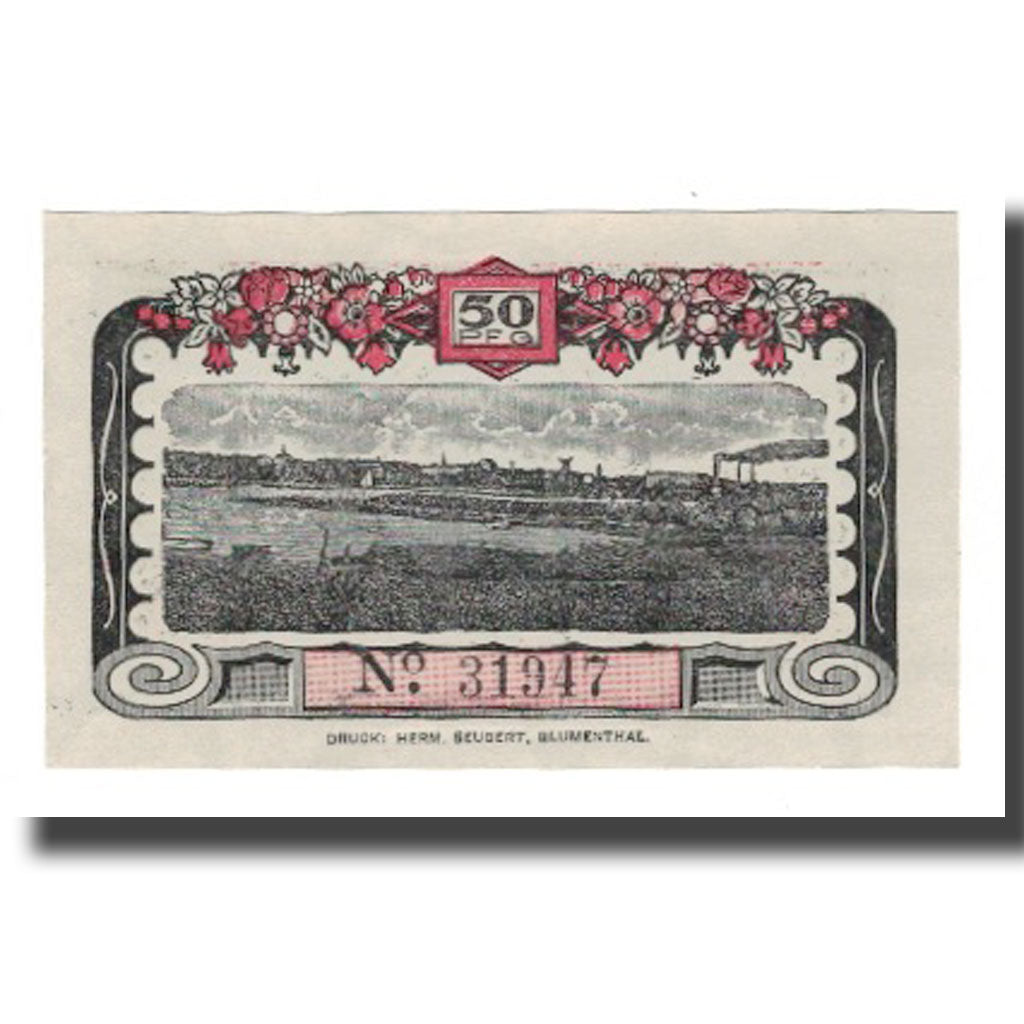 Banknote, Germany, Blumenthal Gemeinde, 50 Pfennig, paysage 1, 1920, 1920-08-23