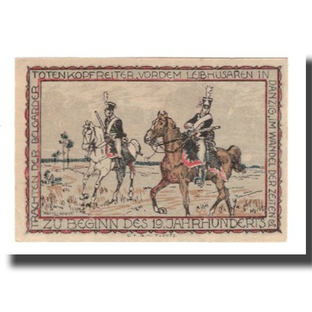 Banconote, Germania, Belgard a. Persante Stadt, 50 Pfennig, personnage, SPL-