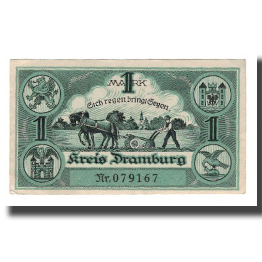 Banconote, Germania, Dramburg Kreisausschuß, 50 Pfennig, personnage 4, 1920