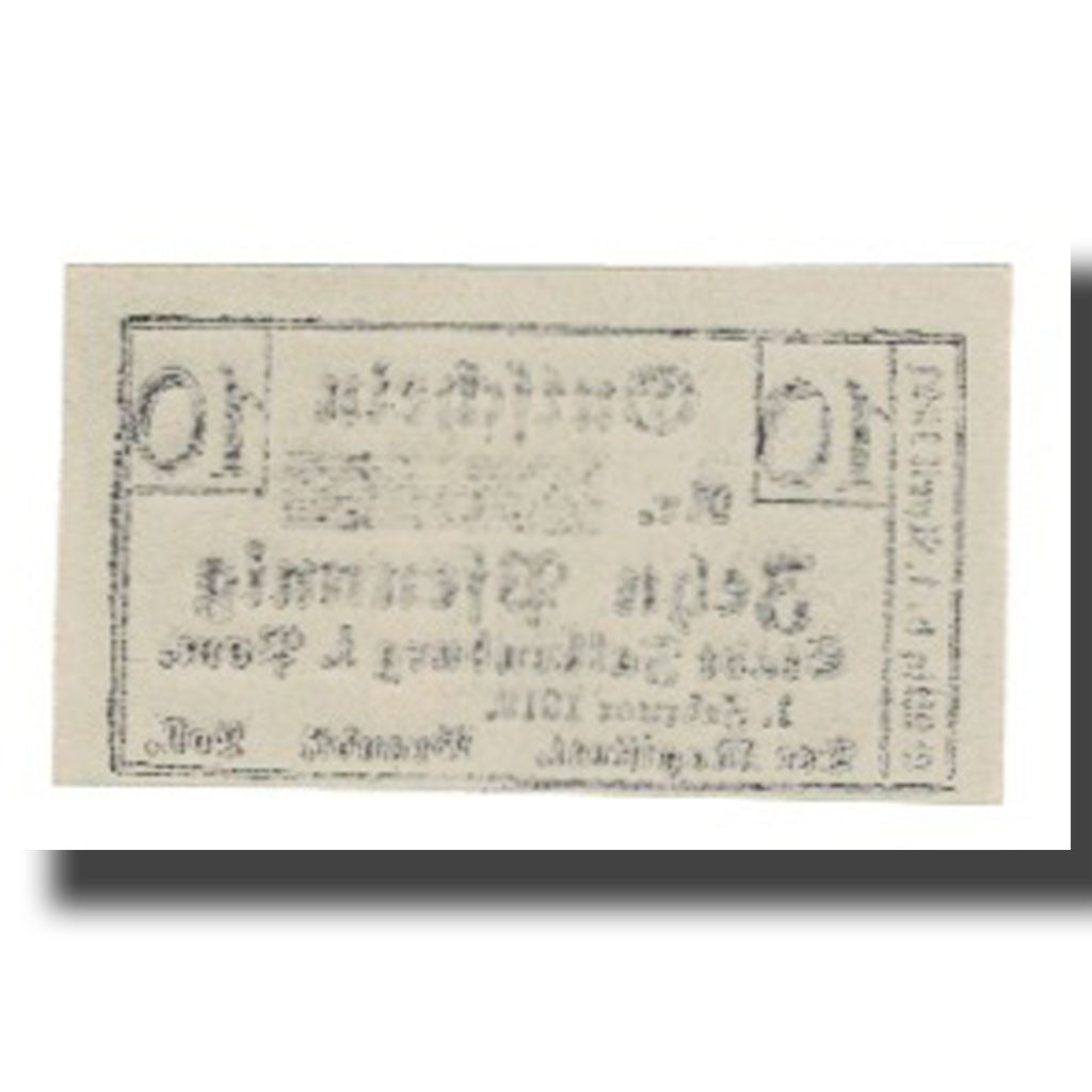 Biljet, Duitsland, Falkenburg i. Pom. Stadt, 10 Pfennig, N.D, 1921, 1921-04-01