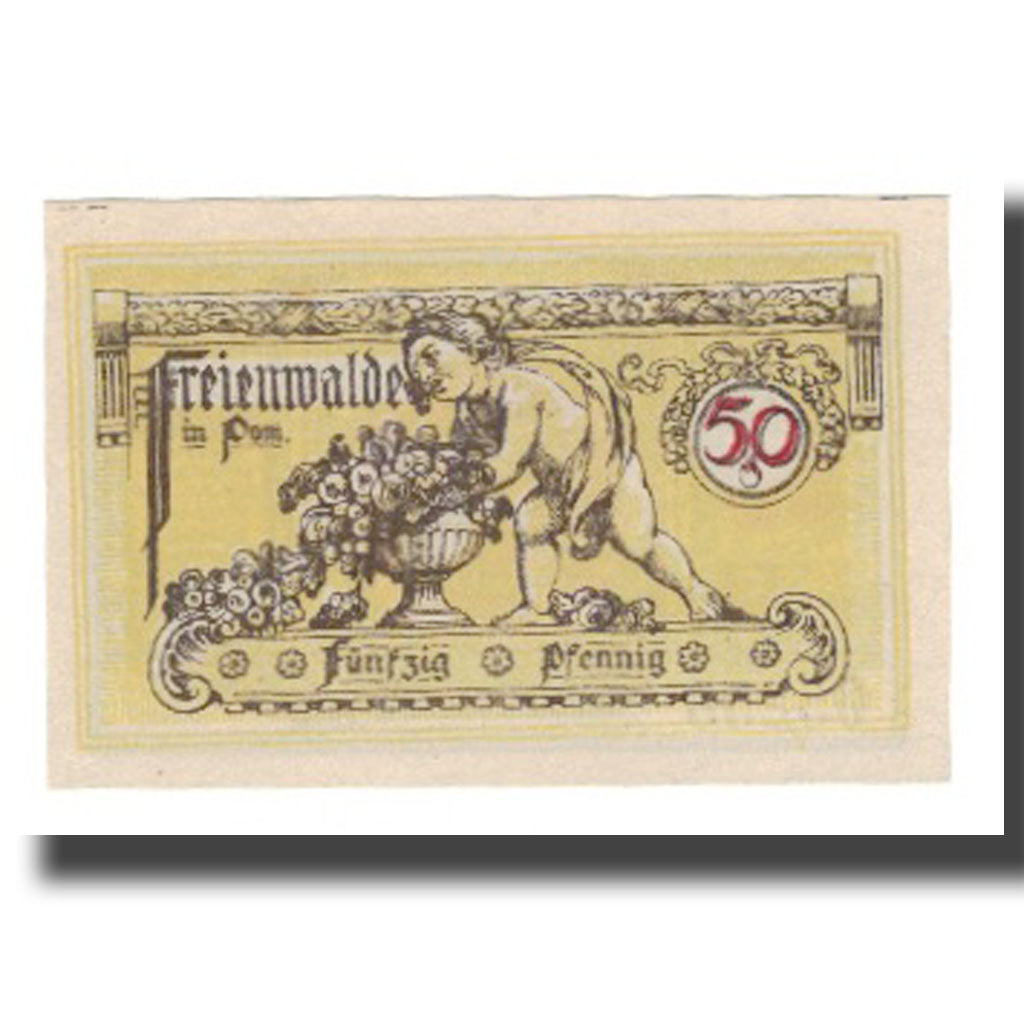 Banknote, Germany, Freienwalde Stadt, 50 Pfennig, Cherubins, 1920, AU(55-58)