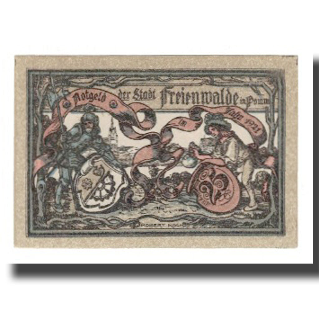 Banknote, Germany, Freienwalde Stadt, 25 Pfennig, personnage, 1921, AU(55-58)